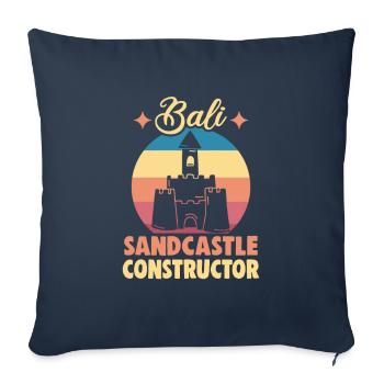 Bali Indonesia beach holiday by the sea - Sofa pillowcase 17,3'' x 17,3'' (45 x 45 cm) - navy - Front