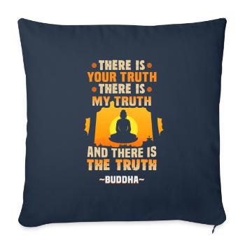 Buddhist Meditation Zen Buddha Buddhism and Yoga - Sofa pillowcase 17,3'' x 17,3'' (45 x 45 cm) - navy - Front
