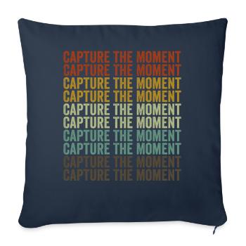 Capturing the moment Moment photographer - Sofa pillowcase 17,3'' x 17,3'' (45 x 45 cm) - navy - Front