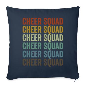 Cheer Squad Cheer Team - Housse de coussin décorative 45 x 45 cm - bleu marine - Devant