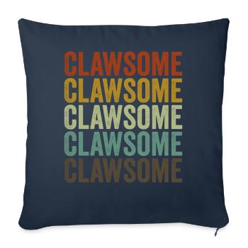 Pince Homard Crabe de mer Dessin animé Homard Mers - Housse de coussin décorative 45 x 45 cm - bleu marine - Devant