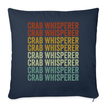 Crab Whisperer Crab Lover - Sofa pillowcase 17,3'' x 17,3'' (45 x 45 cm) - navy - Front