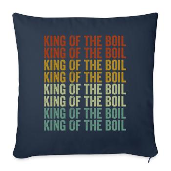 Roi De L’écrevisse Cook Crayfish Lovers Me - Housse de coussin décorative 45 x 45 cm - bleu marine - Devant