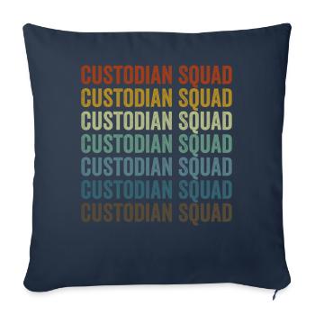 Caretaker Squad School Caretaker Squad Most - Sofa pillowcase 17,3'' x 17,3'' (45 x 45 cm) - navy - Front