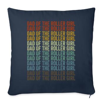 Father of the scooter girl Roller skater Father Ska - Sofa pillowcase 17,3'' x 17,3'' (45 x 45 cm) - navy - Front