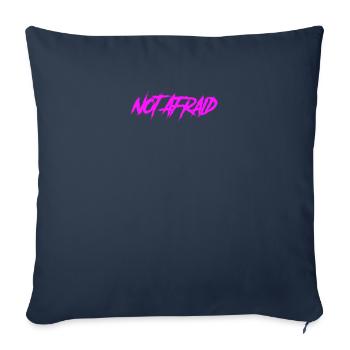 not afraid - wir haben keine angst - Sofakissenbezug 45 x 45 cm - Navy - Vorne