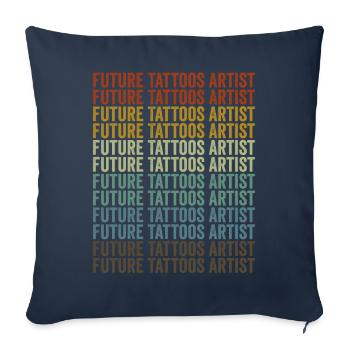 Zukunft Tattoos Künstler Tattoos Tinte Künstler - Sofakissenbezug 45 x 45 cm - Navy - Vorne