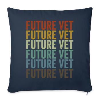 Future veterinarian Future veterinarian veterinarian - Sofa pillowcase 17,3'' x 17,3'' (45 x 45 cm) - navy - Front