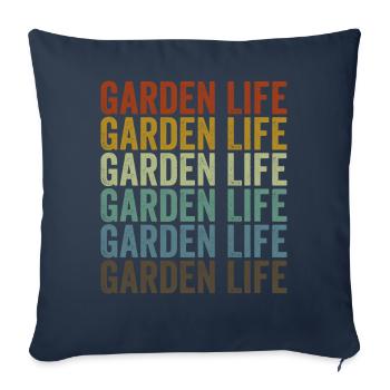 Garden Life Outils de jardinage Jardinage - Housse de coussin décorative 45 x 45 cm - bleu marine - Devant
