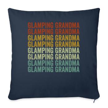 Glamping Grandma Glamping Grandma Flamingo Motorhome - Sofa pillowcase 17,3'' x 17,3'' (45 x 45 cm) - navy - Front