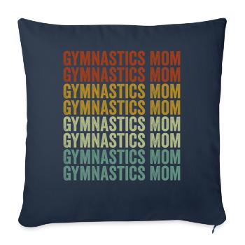 Gymnastique Maman Gymnastique Maman Femmes Gymnastique - Housse de coussin décorative 45 x 45 cm - bleu marine - Devant