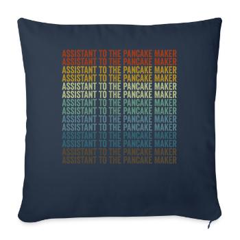 Assistant to the pancake maker Pancake Ace - Sofa pillowcase 17,3'' x 17,3'' (45 x 45 cm) - navy - Front