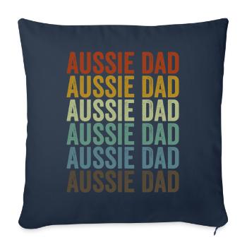 Aussie Dad Australian Shepherd Dog Dog Lovers - Sofa pillowcase 17,3'' x 17,3'' (45 x 45 cm) - navy - Front