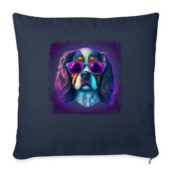Dog saying Cavalier Spaniel for dog lovers - Sofa pillowcase 17,3'' x 17,3'' (45 x 45 cm) - navy - Front