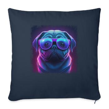 Dog Saying Pug Design for Dog Lovers - Sofa pillowcase 17,3'' x 17,3'' (45 x 45 cm) - navy - Front
