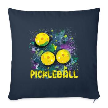 Pickleball Outdoor Game for Men and Women - Sofa pillowcase 17,3'' x 17,3'' (45 x 45 cm) - navy - Front