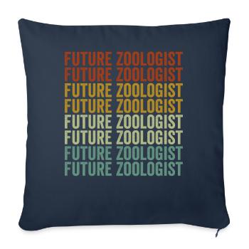 Future zoologist Zookeeper Zookeeper - Sofa pillowcase 17,3'' x 17,3'' (45 x 45 cm) - navy - Front