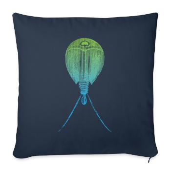 Triops Lebendes Fossil Urzeitkrebs - Sofakissenbezug 45 x 45 cm - Navy - Vorne