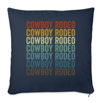 Cowboy Rodeo Rodeo Western Country Bull Rider - Sofa pillowcase 17,3'' x 17,3'' (45 x 45 cm) - navy - Front