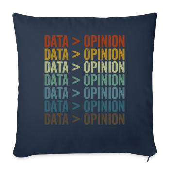 Daten > Meinungsstatistik-Datenwissenschaftler - Sofakissenbezug 45 x 45 cm - Navy - Vorne