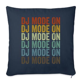 Dj Mode on Dj Disc Jockey - Sofa pillowcase 17,3'' x 17,3'' (45 x 45 cm) - navy - Front