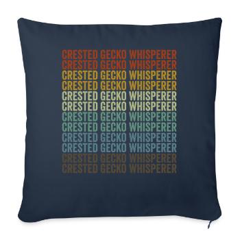 Haubengeckoflüsterer Haubengecko Crestie - Housse de coussin décorative 45 x 45 cm - bleu marine - Devant