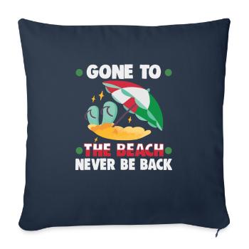 Italy beach holiday by the sea Design beach motif - Sofa pillowcase 17,3'' x 17,3'' (45 x 45 cm) - navy - Front