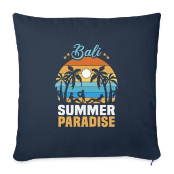 Bali Indonesia beach holiday by the sea - Sofa pillowcase 17,3'' x 17,3'' (45 x 45 cm) - navy - Front