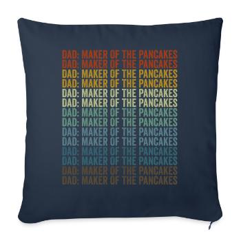 Papa: manufacturer of pancakes pancakes dad - Sofa pillowcase 17,3'' x 17,3'' (45 x 45 cm) - navy - Front