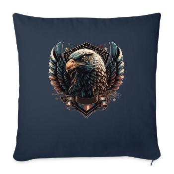 American Patriotic USA Design - Sofa pillowcase 17,3'' x 17,3'' (45 x 45 cm) - navy - Front
