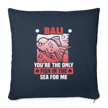 Bali Indonesia beach holiday by the sea - Sofa pillowcase 17,3'' x 17,3'' (45 x 45 cm) - navy - Front