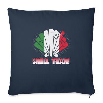 Italien Strandurlaub am Meer Design Strandmotiv - Sofakissenbezug 45 x 45 cm - Navy - Vorne