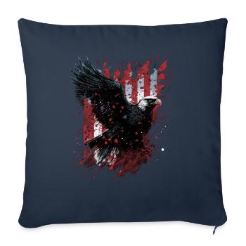 American Patriotic USA Design - Sofa pillowcase 17,3'' x 17,3'' (45 x 45 cm) - navy - Front