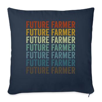Future Farmer Tractor Farm Truck Farmer - Sofa pillowcase 17,3'' x 17,3'' (45 x 45 cm) - navy - Front