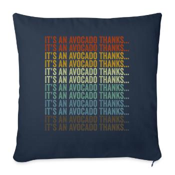 It's an avocado Thank you... Avocado - Sofa pillowcase 17,3'' x 17,3'' (45 x 45 cm) - navy - Front