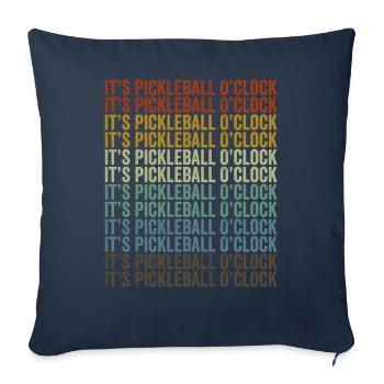 It's Pickleball O'clock Pickleball - Sofa pillowcase 17,3'' x 17,3'' (45 x 45 cm) - navy - Front