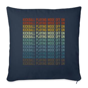 Mode de jeu Kickball de A Kickball Player - Housse de coussin décorative 45 x 45 cm - bleu marine - Devant