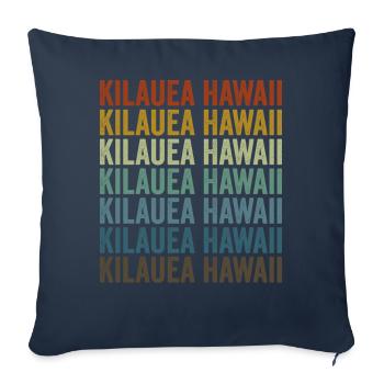 Kilauea Hawaii Volcanoes Volcano Lovers Geology - Sofa pillowcase 17,3'' x 17,3'' (45 x 45 cm) - navy - Front
