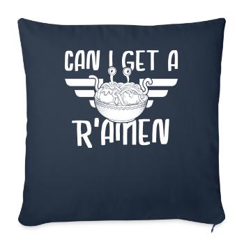 Flying Spaghetti Monster FSM Pastafarian - Sofa pillowcase 17,3'' x 17,3'' (45 x 45 cm) - navy - Front