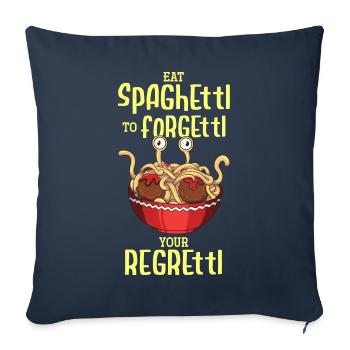 The Flying Spaghetti Monster - Sofa pillowcase 17,3'' x 17,3'' (45 x 45 cm) - navy - Front