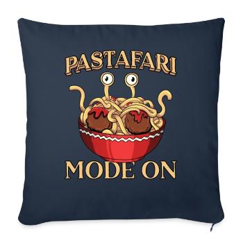Fliegendes Spaghettimonster FSM Pastafarian - Sofakissenbezug 45 x 45 cm - Navy - Vorne