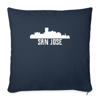 San Jose Skyline - Sofa pillowcase 17,3'' x 17,3'' (45 x 45 cm) - navy - Front