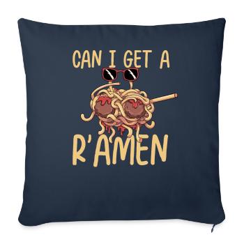 Dab Flying Spaghetti Monster - Housse de coussin décorative 45 x 45 cm - bleu marine - Devant