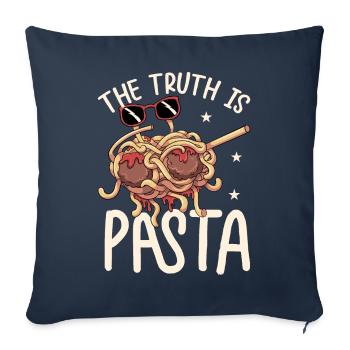 Dab Flying Spaghetti Monster - Housse de coussin décorative 45 x 45 cm - bleu marine - Devant