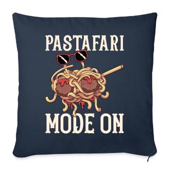Tupfende fliegende Spaghettimonster Pastafarian - Sofakissenbezug 45 x 45 cm - Navy - Vorne