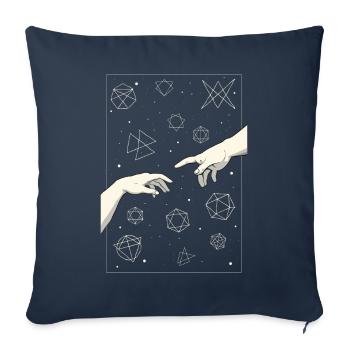 Angura Kei Esthétique japonaise foncée - Housse de coussin décorative 45 x 45 cm - bleu marine - Devant