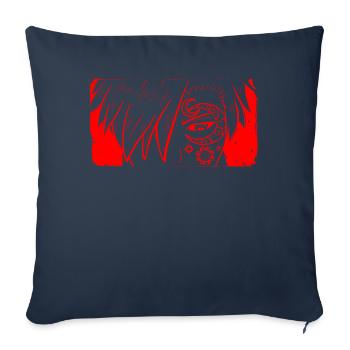 Bohemian Aesthetic Anime Boy Eyes Sun and Moon - Housse de coussin décorative 45 x 45 cm - bleu marine - Devant