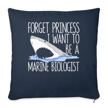 Drôle de biologiste marin Biologie marine - Housse de coussin décorative 45 x 45 cm - bleu marine - Devant