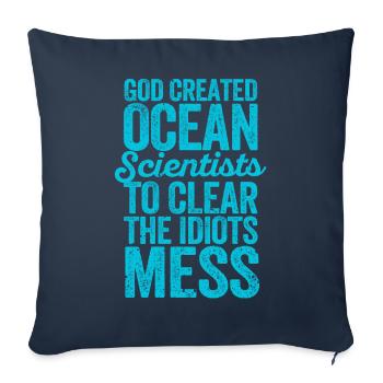 Funny Marine Biologist Marine Biology - Sofa pillowcase 17,3'' x 17,3'' (45 x 45 cm) - navy - Front