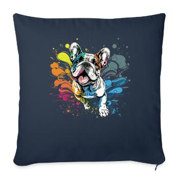 Bulldog dog saying Bulldog owner - Sofa pillowcase 17,3'' x 17,3'' (45 x 45 cm) - navy - Front